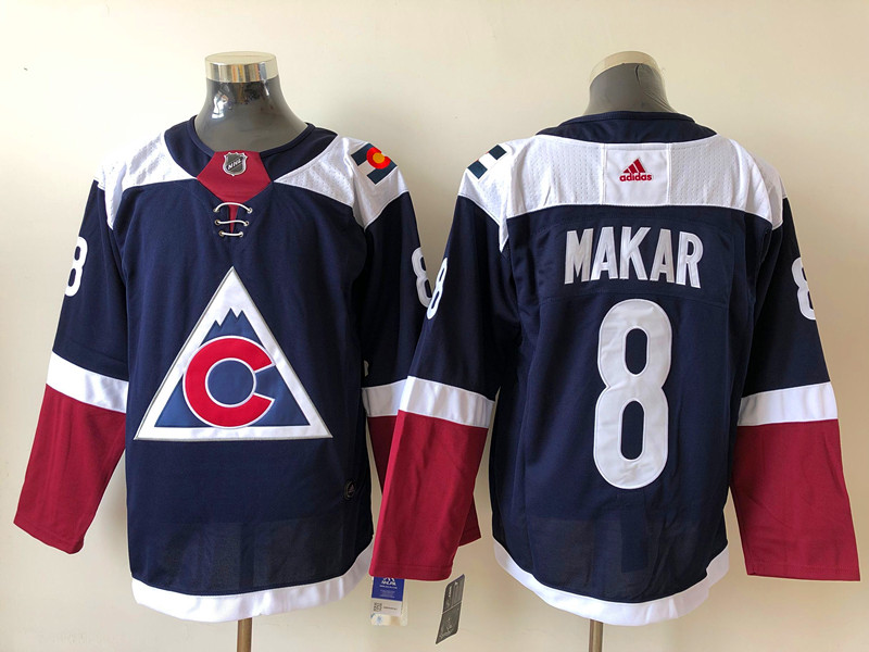 Men's Colorado Avalanche Cale Makar #8 Navy Breakaway Jersey